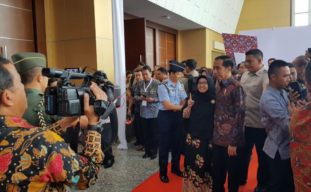 Presiden Jokowi di Puncak Peringatan Hari Pers Nasional (HPN) 2019 di Grand City, Surabaya