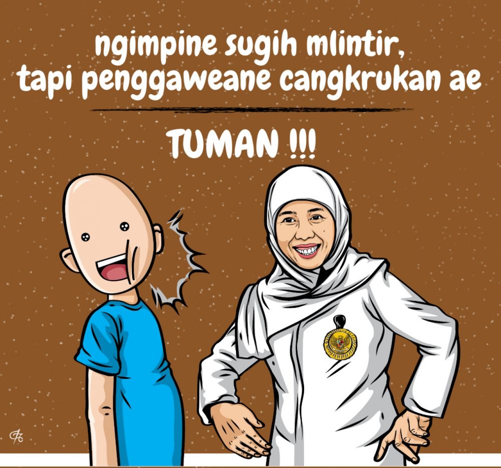 Meme Tuman Versi Gubernur Khofifah