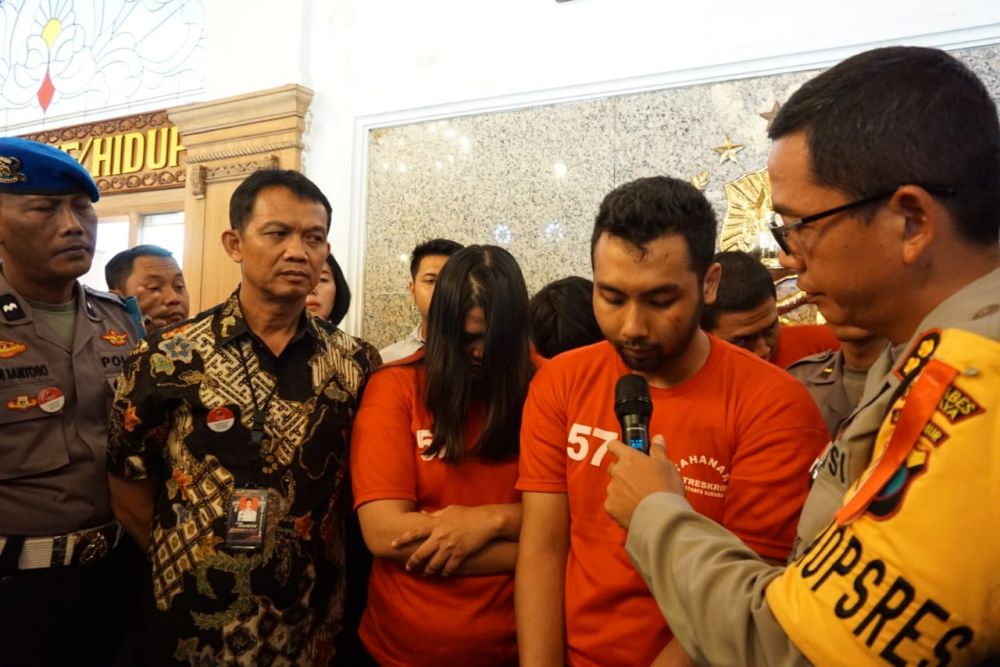 Bambang dan Rulin, suami istri yang terlibat dalam penculikan dan pembunuhan di Surabaya