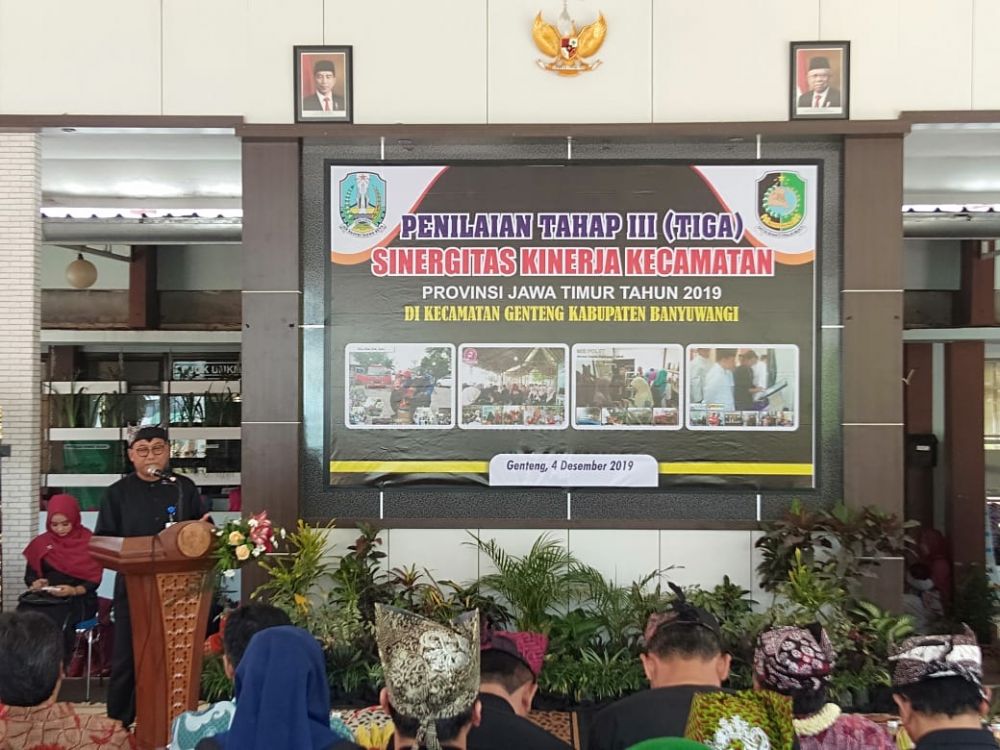 Tim Juri Lomba Sinergitas Kinerja Kecamatan Provinsi Jawa Timur Tahun 2019 tiba di Banyuwangi