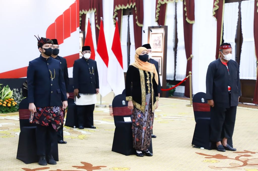 Peringatan Hari Lahir Pancasila dari Gedung Negara Grahadi di Surabaya