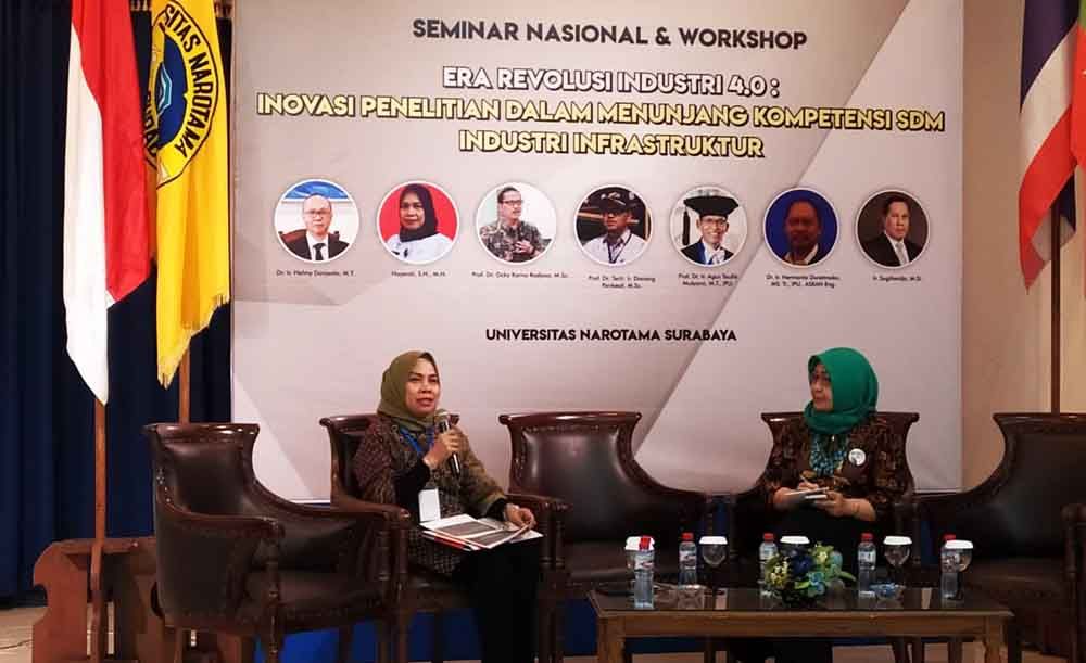 Seminar tentang pentingnya kekayaan intelektual di Universitas Narotama Surabaya